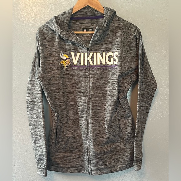NFL Team Apparel Women’s Medium Full Zip Hooded Jacket - Picture 1 of 7